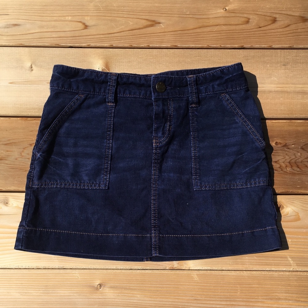 GAP navy blue corduroy mini skirt